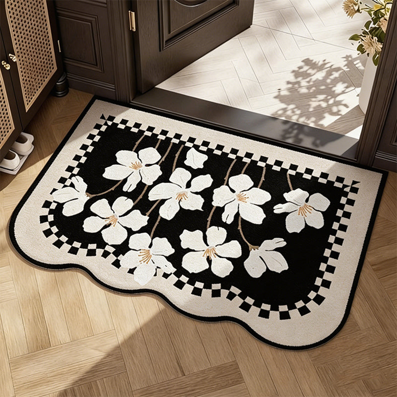 Linen-Look Super Absorbent Diatom Bath Mat – Quick Dry & Non-Slip