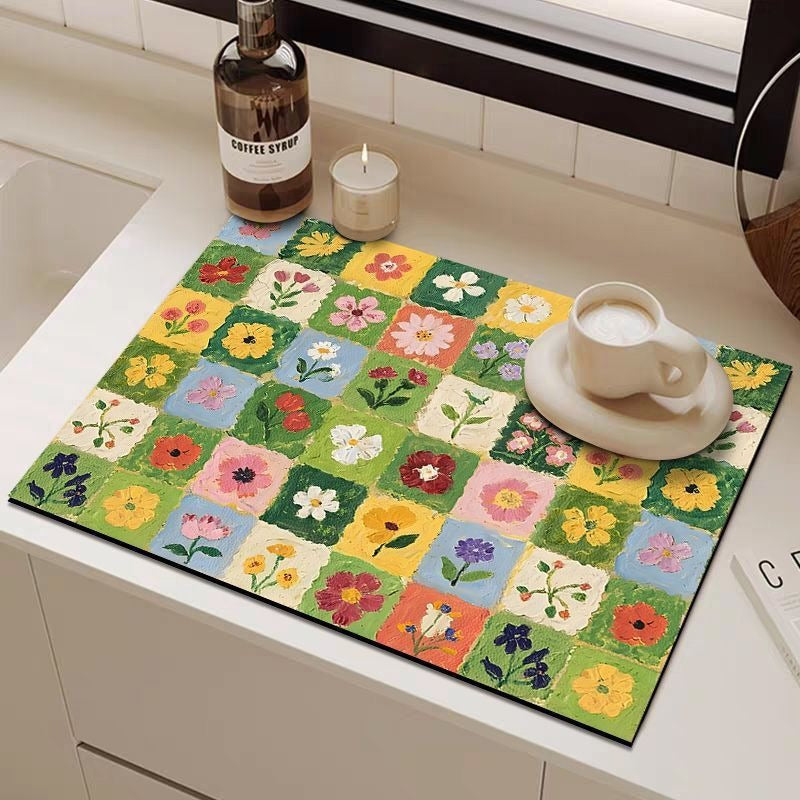 Oil Painting Style Heat-Resistant Absorbent Mat