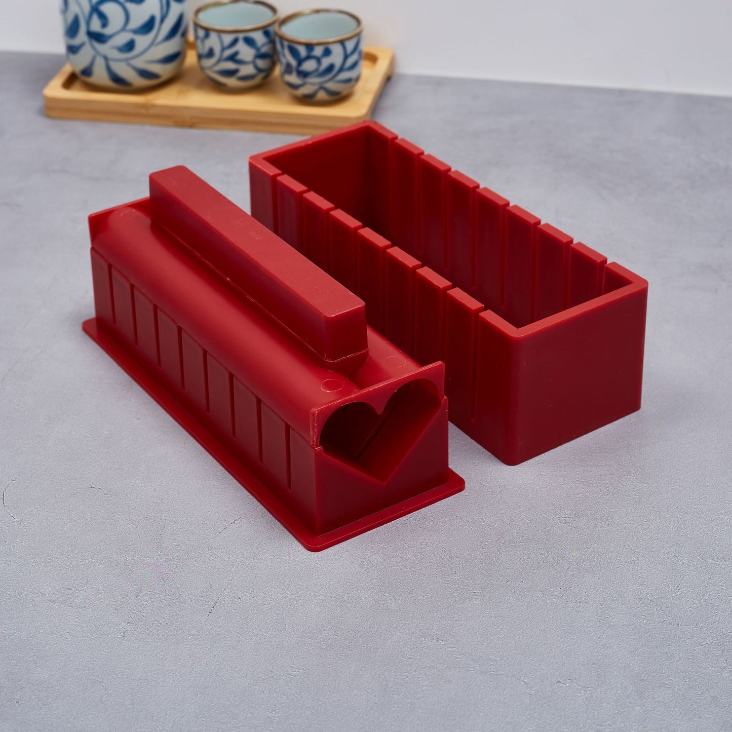 Easy Press Sushi Mold with Cutting Grooves