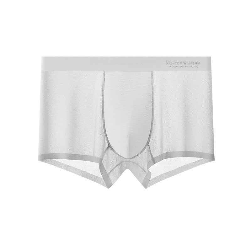 Men’s Breathable Stretch Ice Silk Boxer Briefs