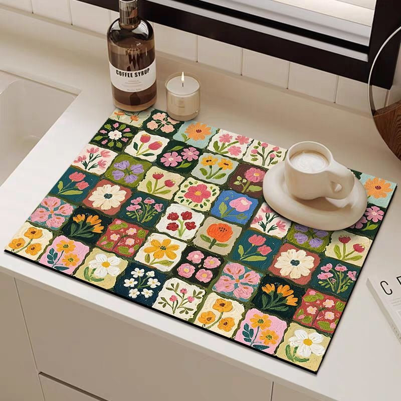 Oil Painting Style Heat-Resistant Absorbent Mat
