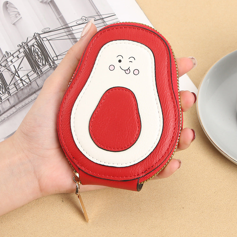 Avocado-Shaped RFID Card Holder – Portable & Spacious