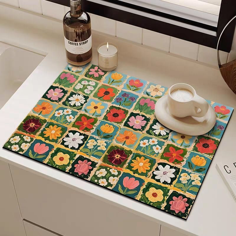 Oil Painting Style Heat-Resistant Absorbent Mat