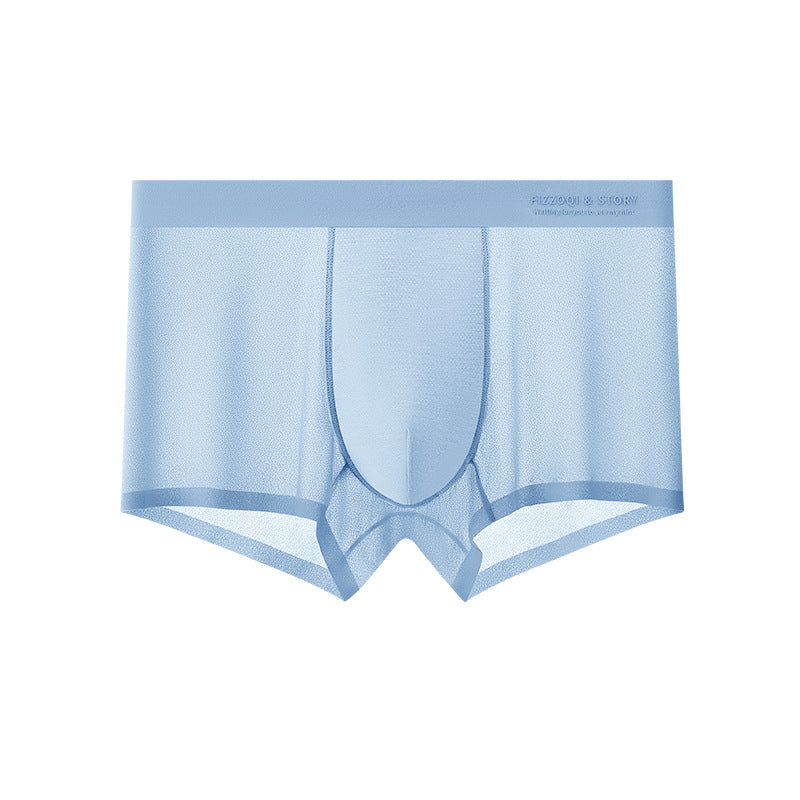 Men’s Breathable Stretch Ice Silk Boxer Briefs