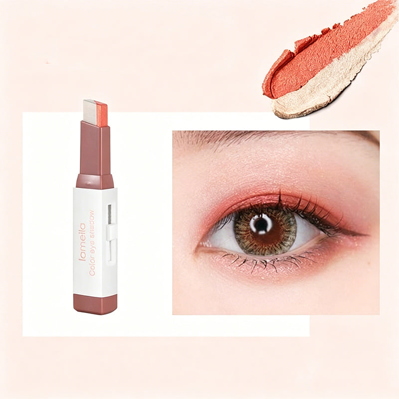 Waterproof Dual-Color Gradient Eyeshadow Stick
