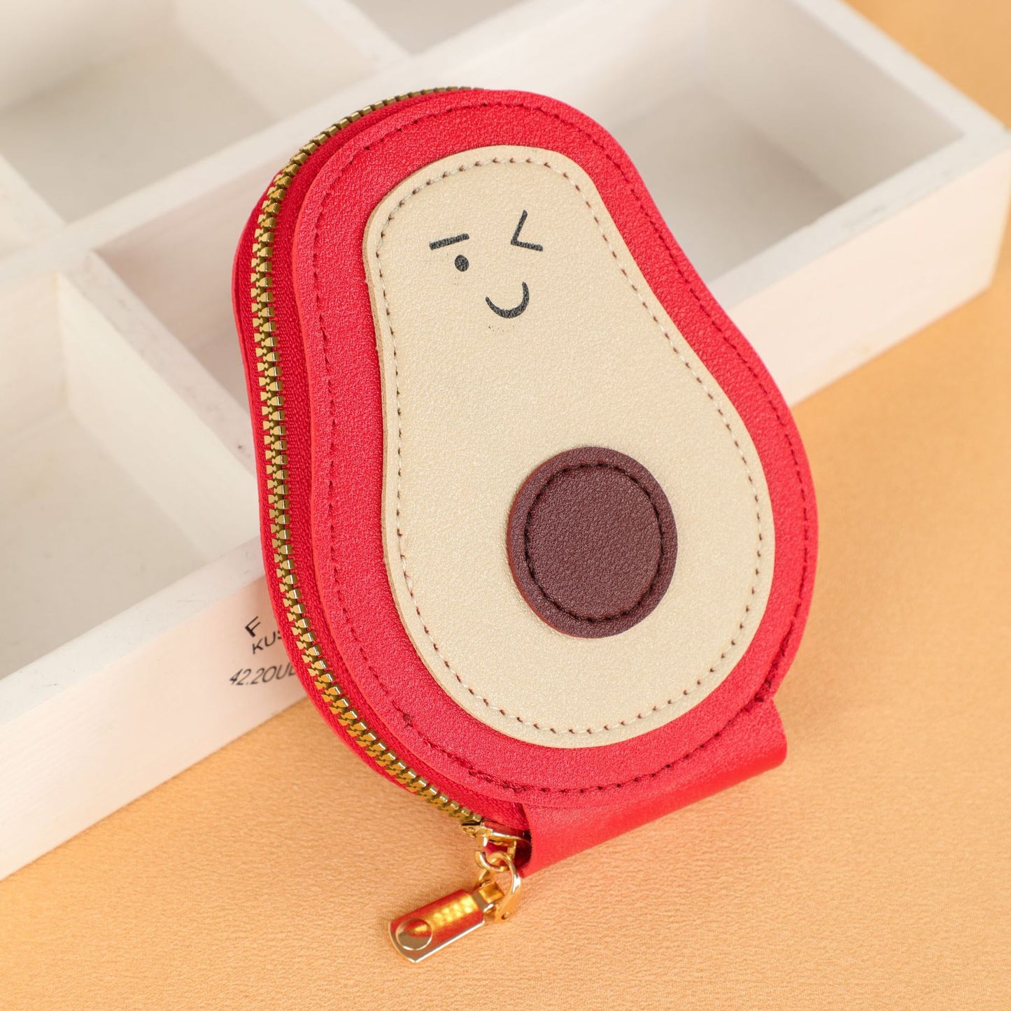 Avocado-Shaped RFID Card Holder – Portable & Spacious