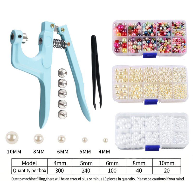 Beading Hand Press Pliers – Compatible with Multiple Pearl Sizes