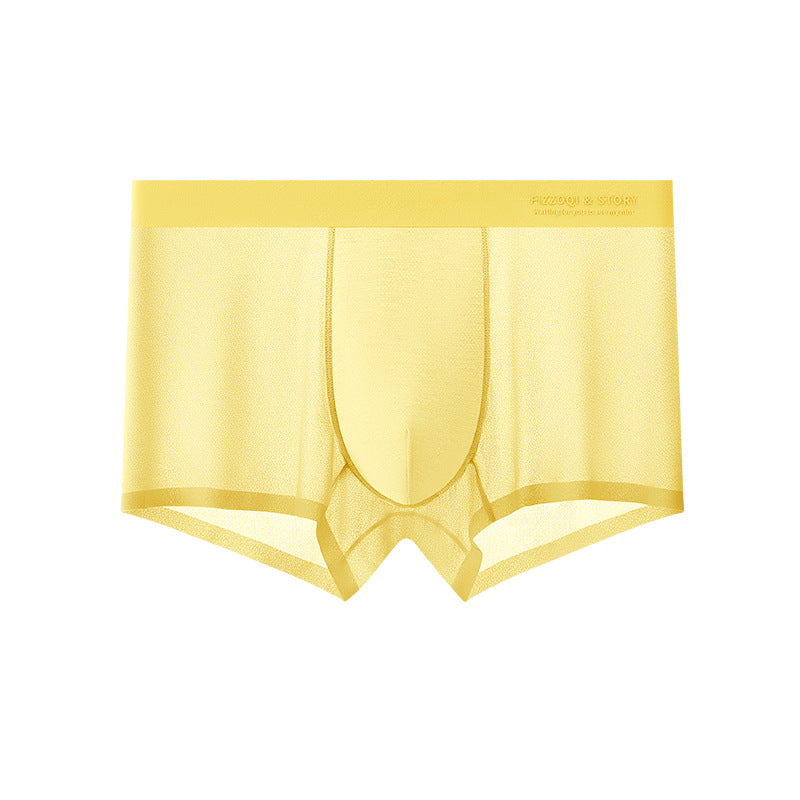 Men’s Breathable Stretch Ice Silk Boxer Briefs