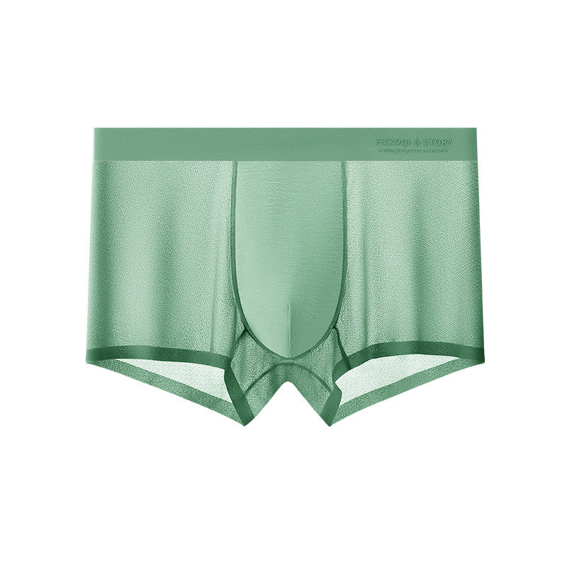 Men’s Breathable Stretch Ice Silk Boxer Briefs