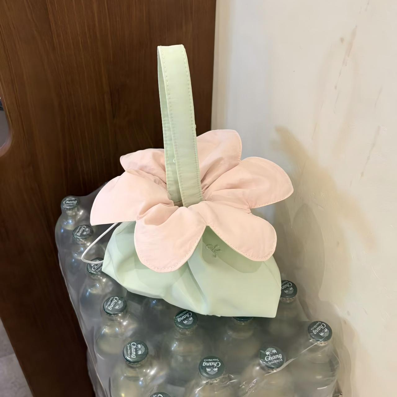 Drawstring Flower Mini Bag