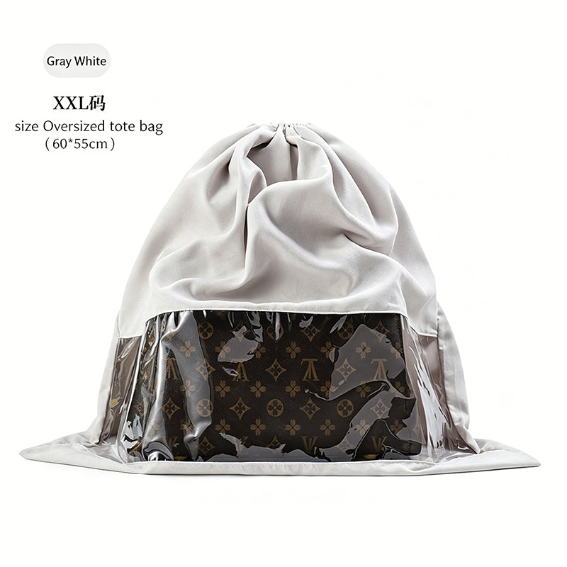 Velvet Dust Bag with Clear Window for Handbags