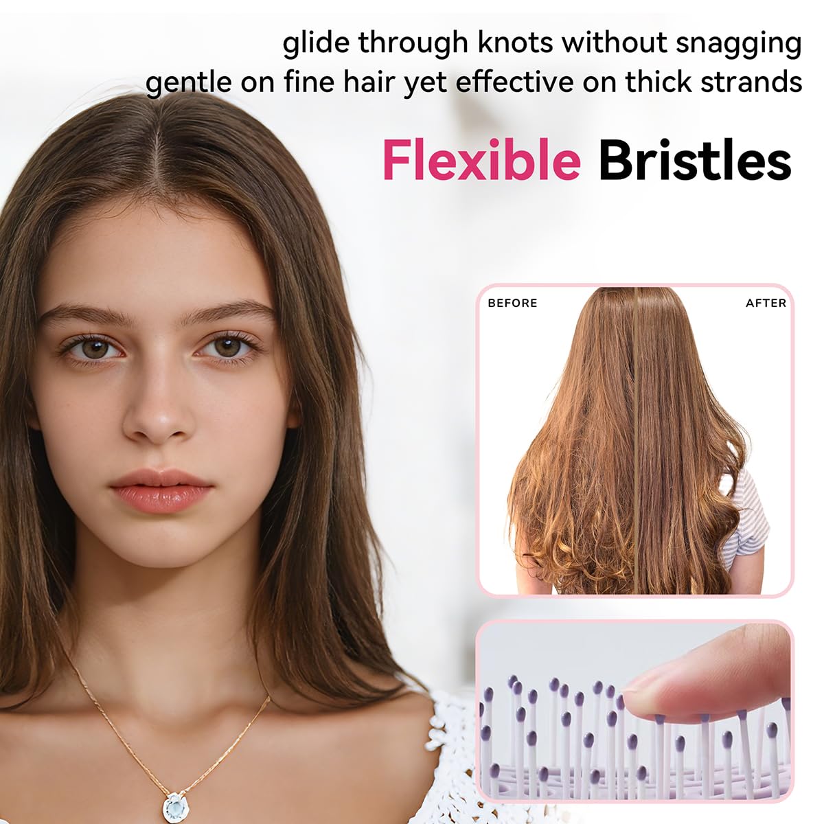 The Smart Foldable Self-Cleaning Hair Brush