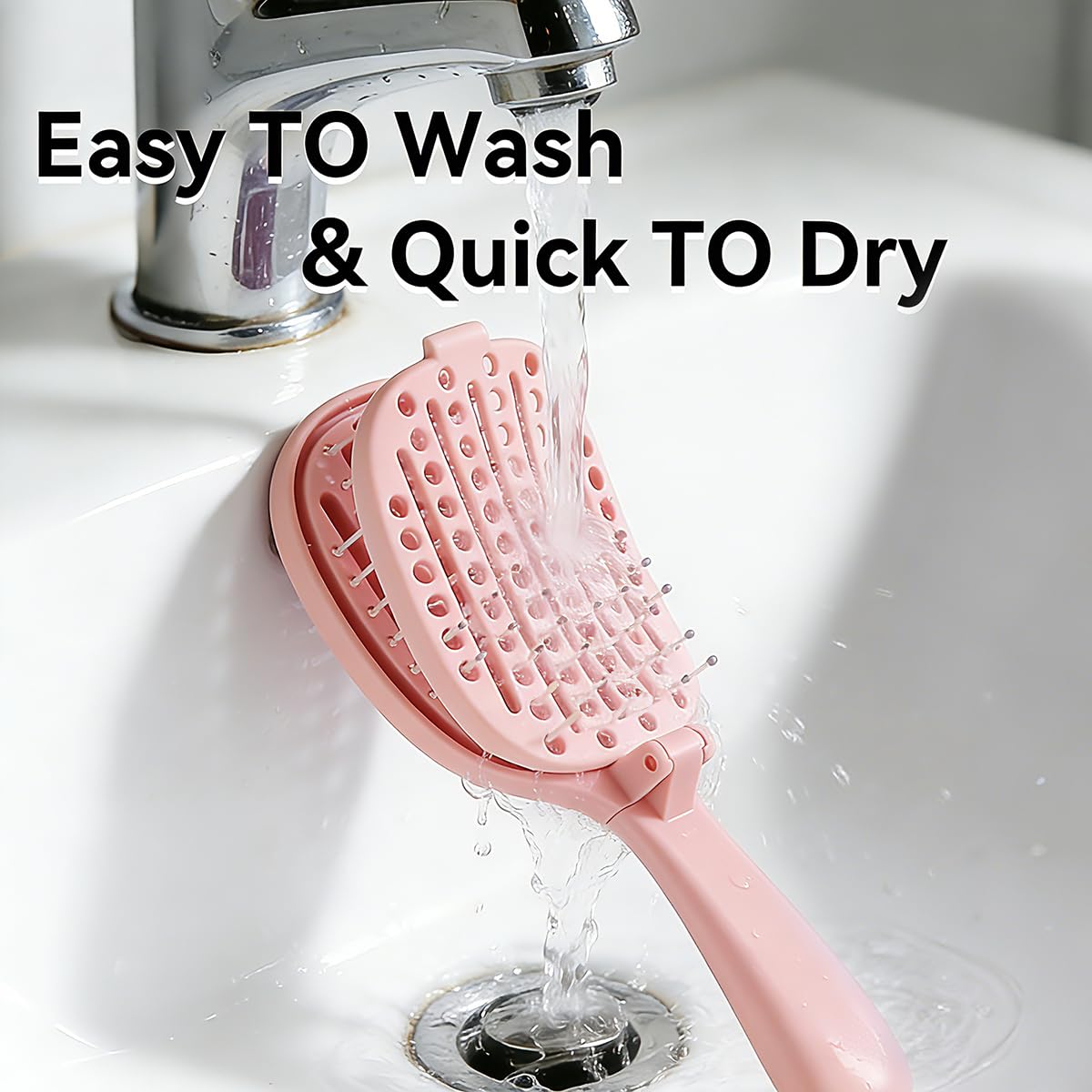 The Smart Foldable Self-Cleaning Hair Brush