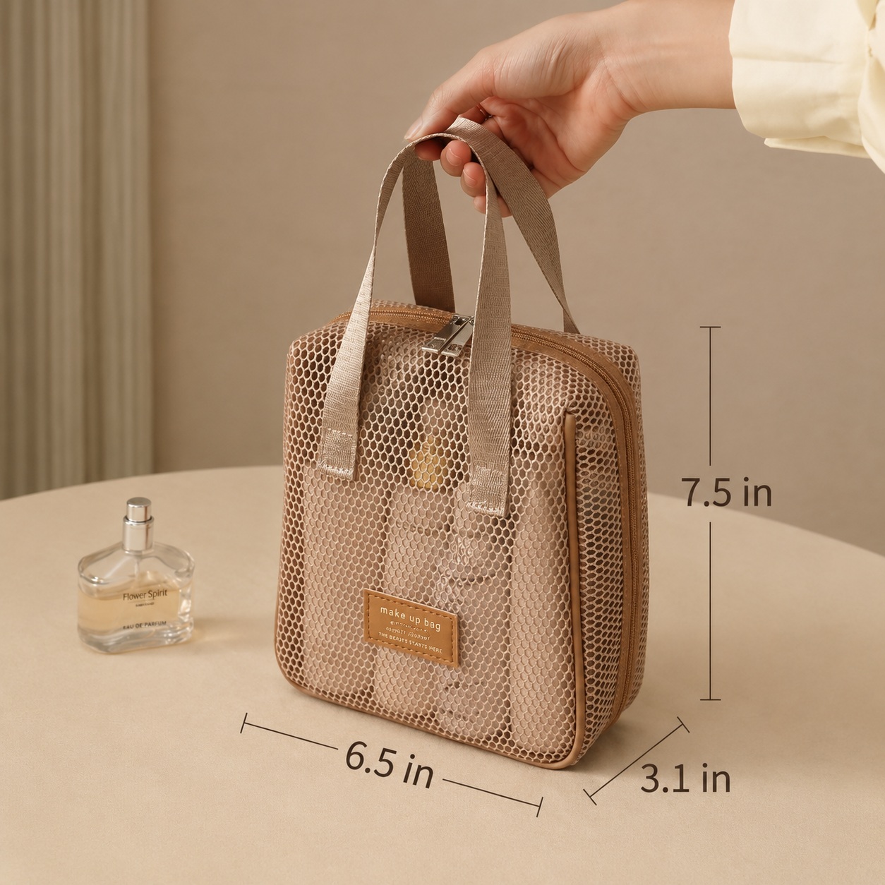 Waterproof Multi-Compartment Cosmetic Travel Bag