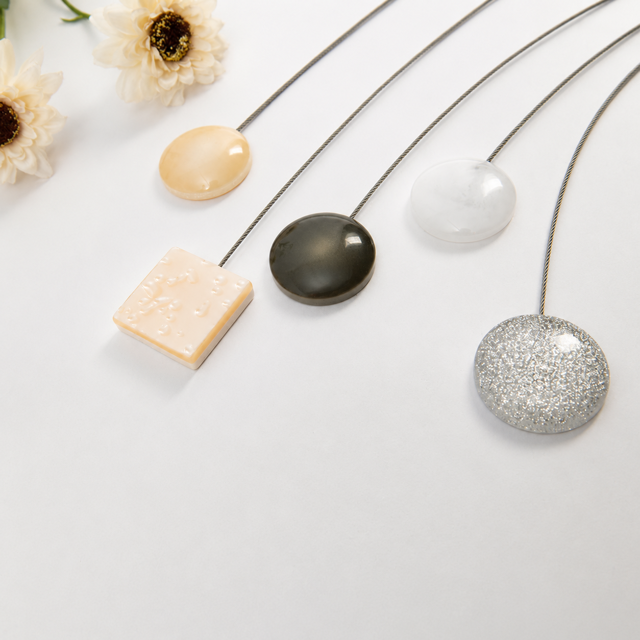 Opal Magnetic Curtain Tieback