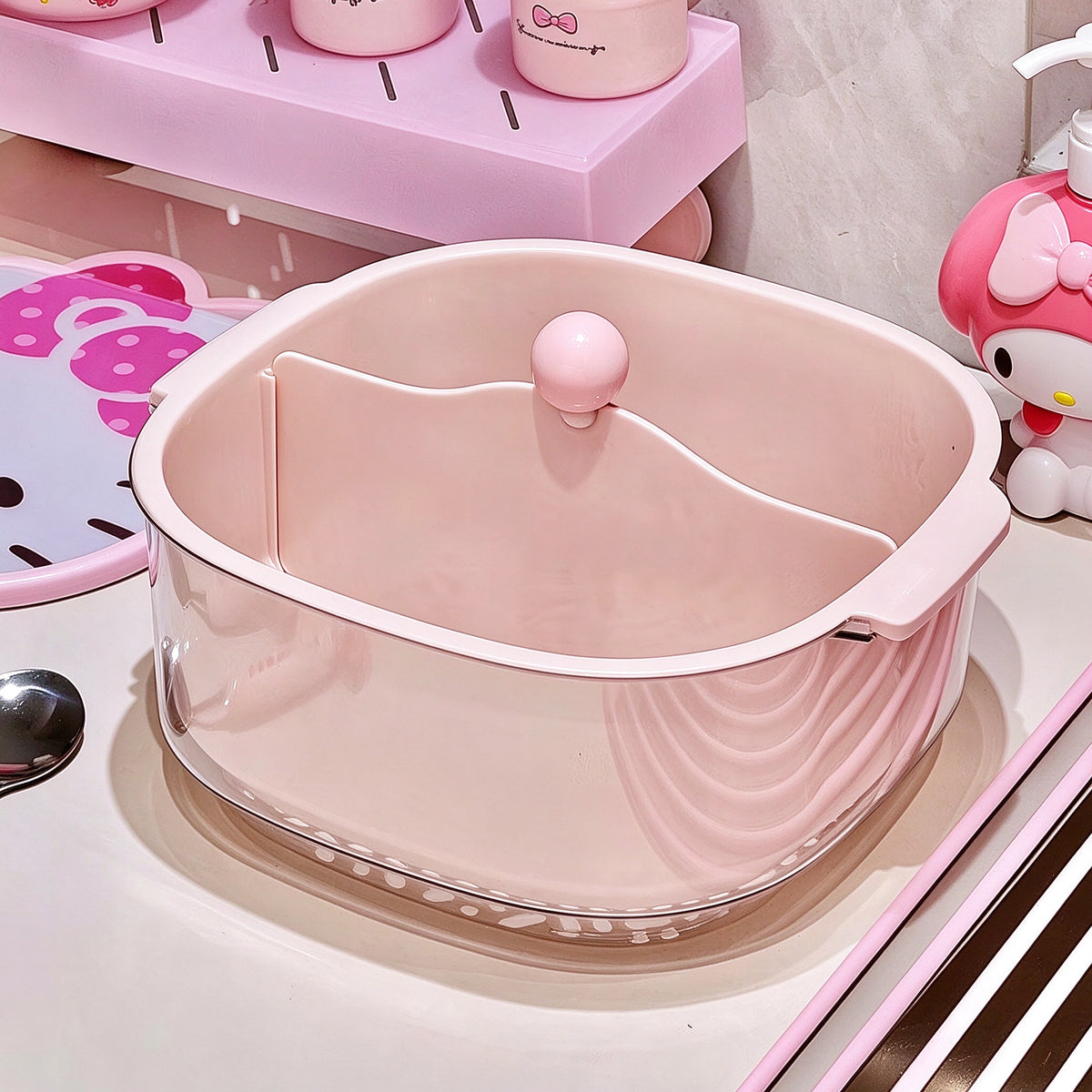 Double-Layer Divided Draining Basket