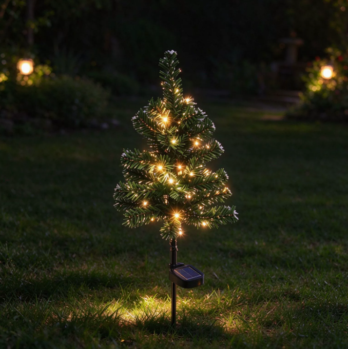 Solar-Powered Christmas Tree