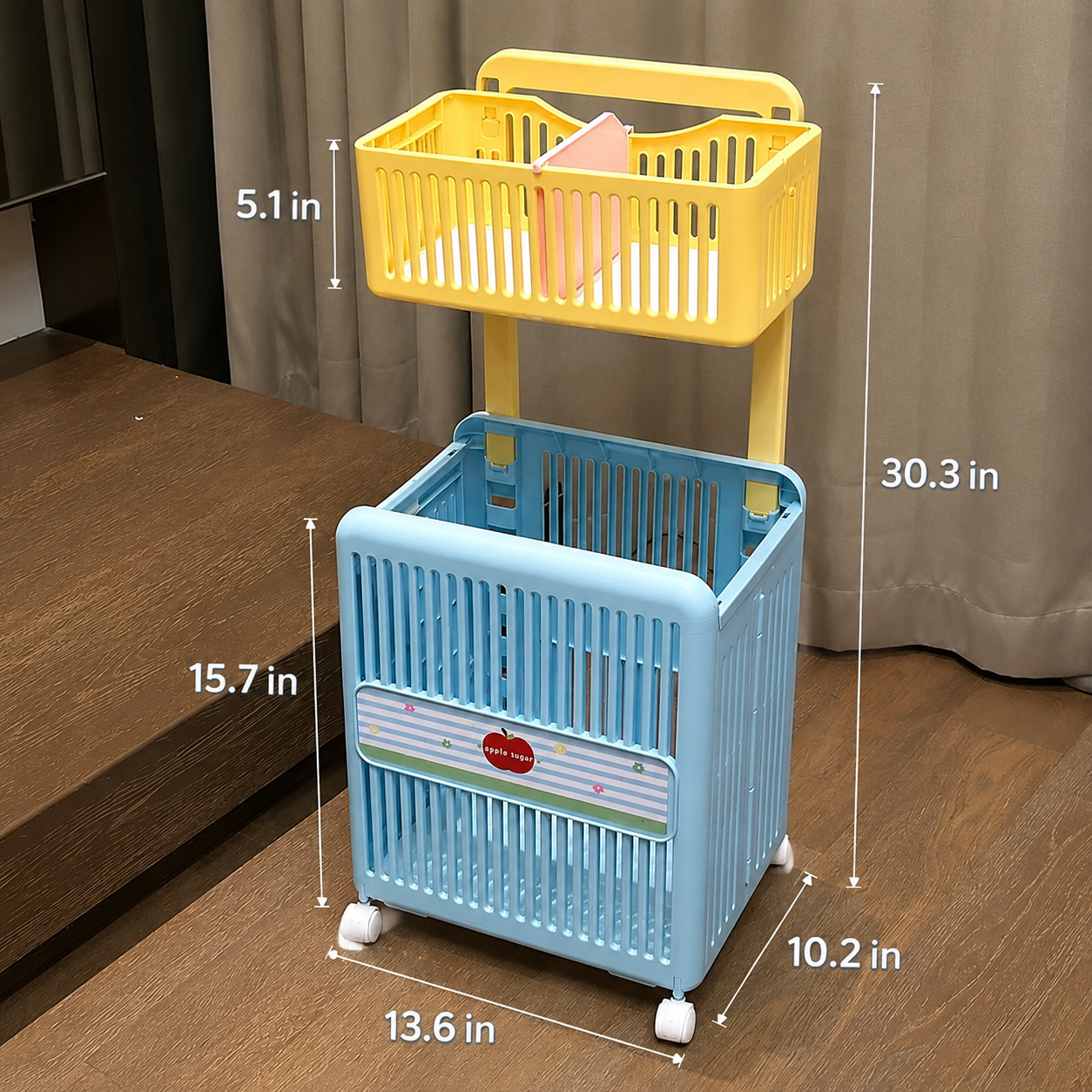 Multi-Compartment Laundry Basket