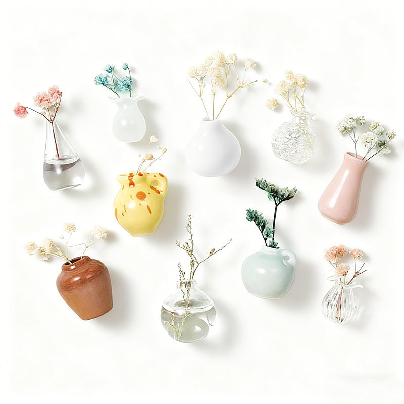 Magnetic Mini Vase for Fridge & Metal Surfaces