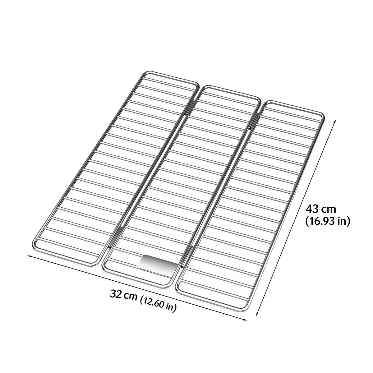 Tri-Fold Draining Rack