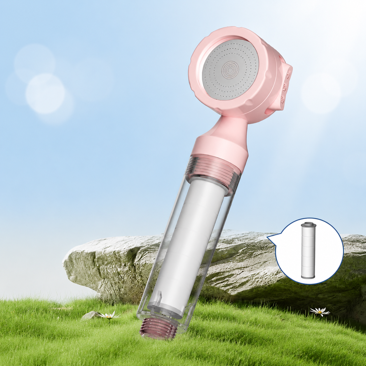 Portable Hotel Travel Filter Shower Head