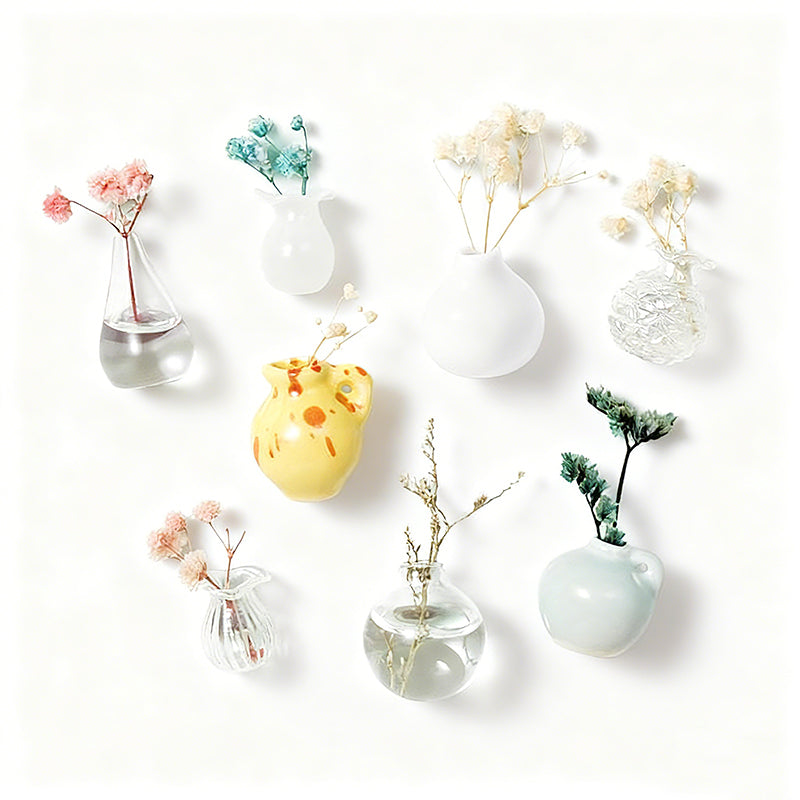 Magnetic Mini Vase for Fridge & Metal Surfaces