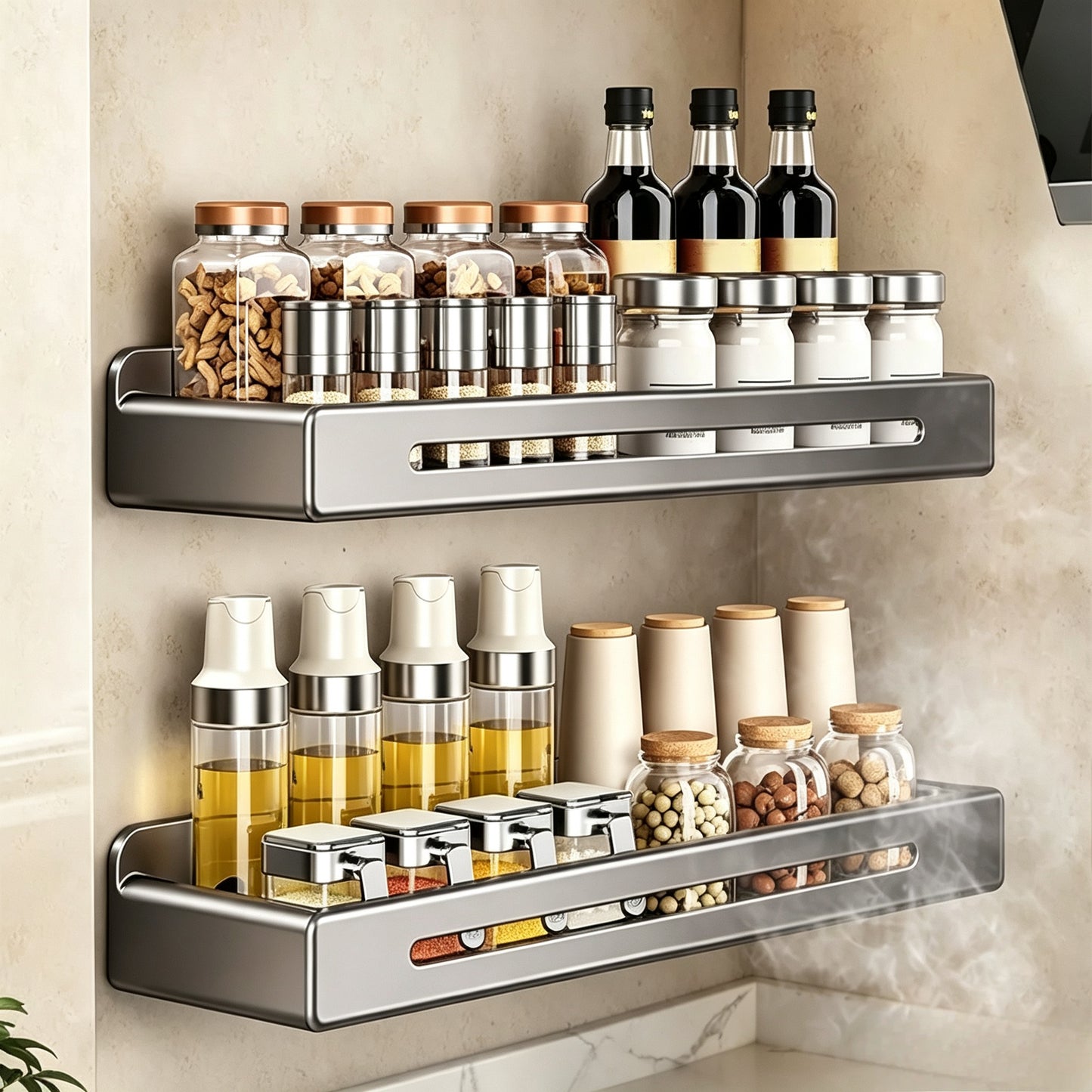 Invisible Wall Mounted Kitchen Rack