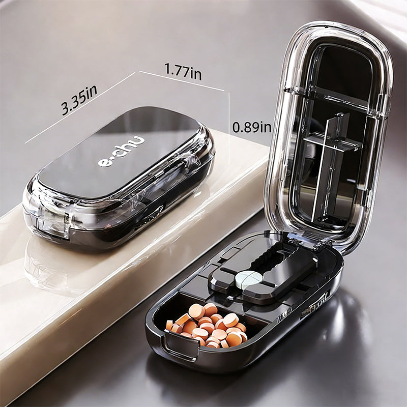 Portable Pill Cutter & Organizer