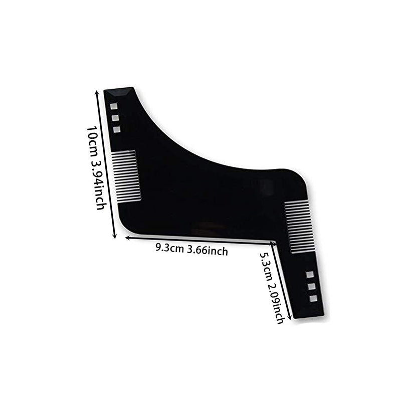Professional Beard Shaping Template Comb with Dual-Sided Teeth