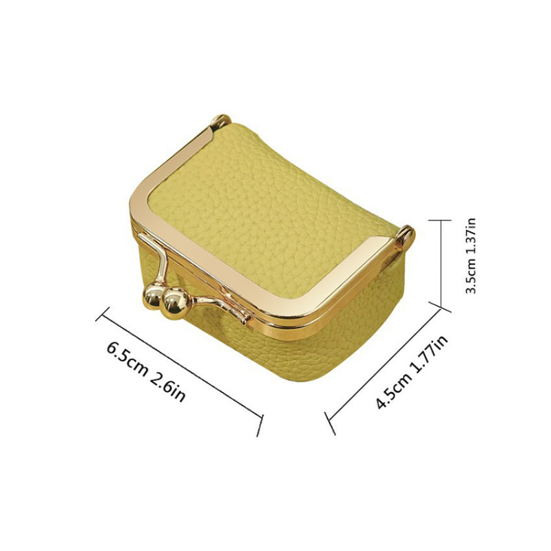 Mini Leather Jewelry Pouch