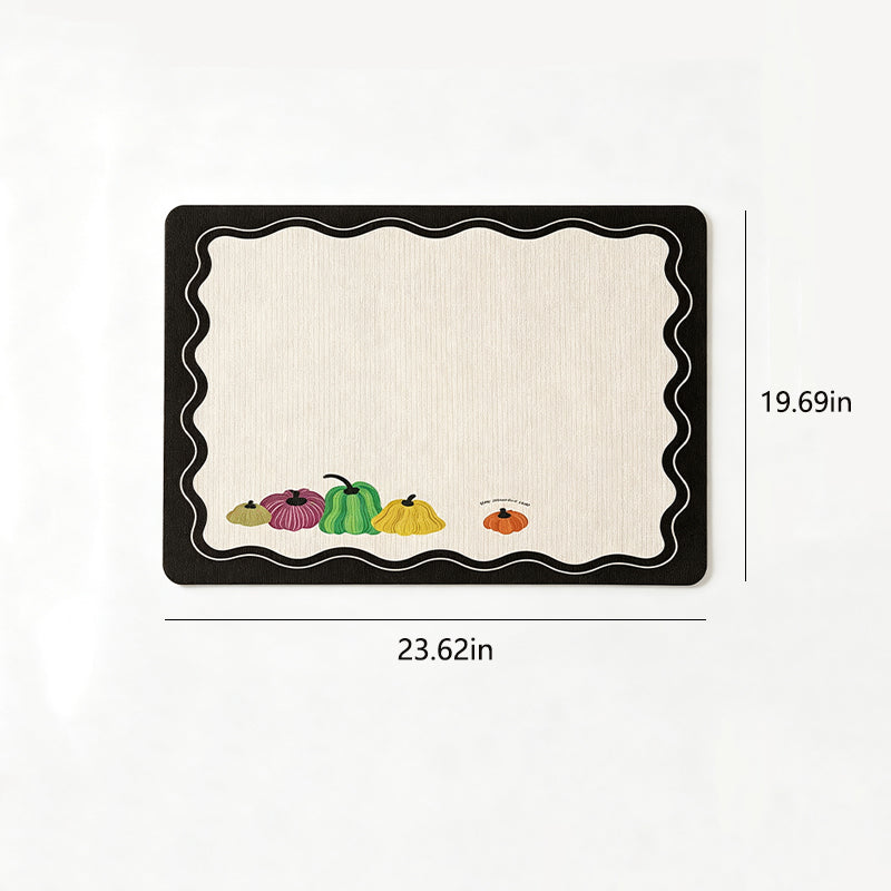 Premium Nappa Leather Quick-Dry Dish Drying Mat