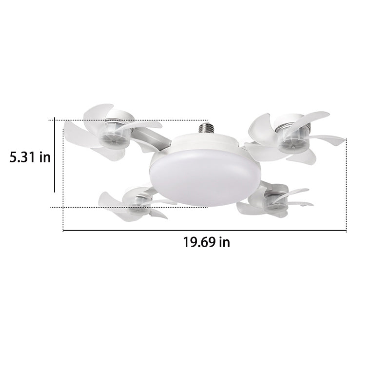 Smart 2-in-1 Ceiling Fan Light with Remote & Foldable Design
