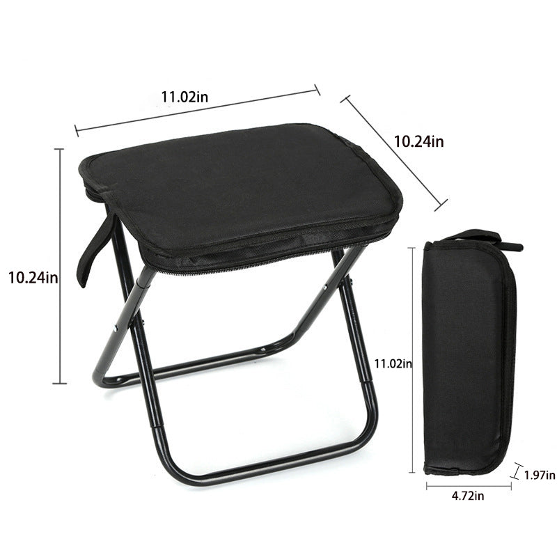 Portable Folding Stool with Backpack Design