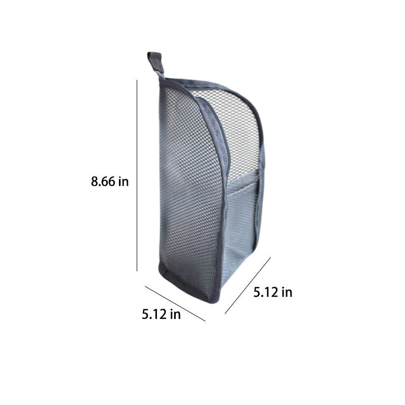 Portable Stand-Up Travel Makeup & Toiletry Bag – Breathable Mesh