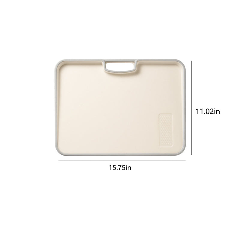 Double-Sided Non-Slip Cutting Board with Sloped Juice Groove