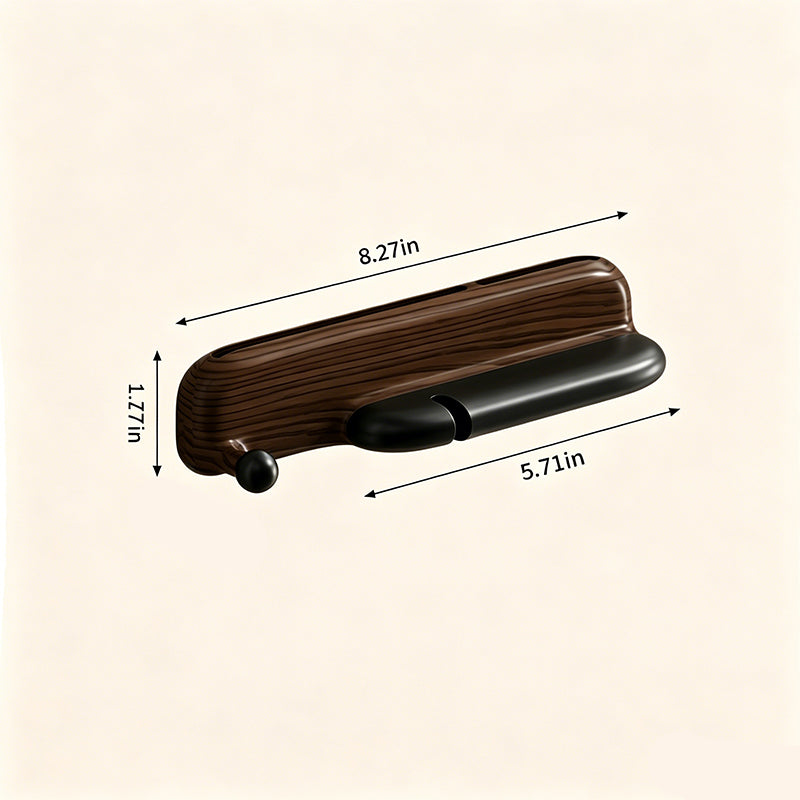 No-Drill Wall-Mounted Knife Holder with Magnetic Sharpener
