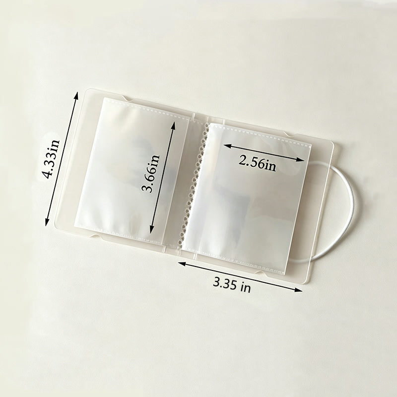 Frosted Transparent Eyelash Tape Storage Book