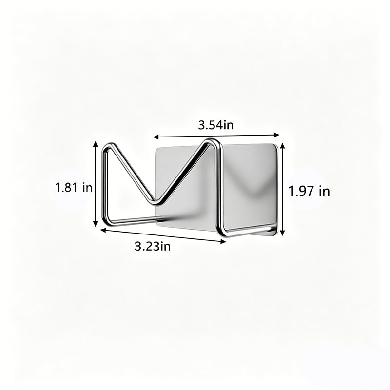 Drill-Free Stainless Steel Wall Mounted Storage Rack