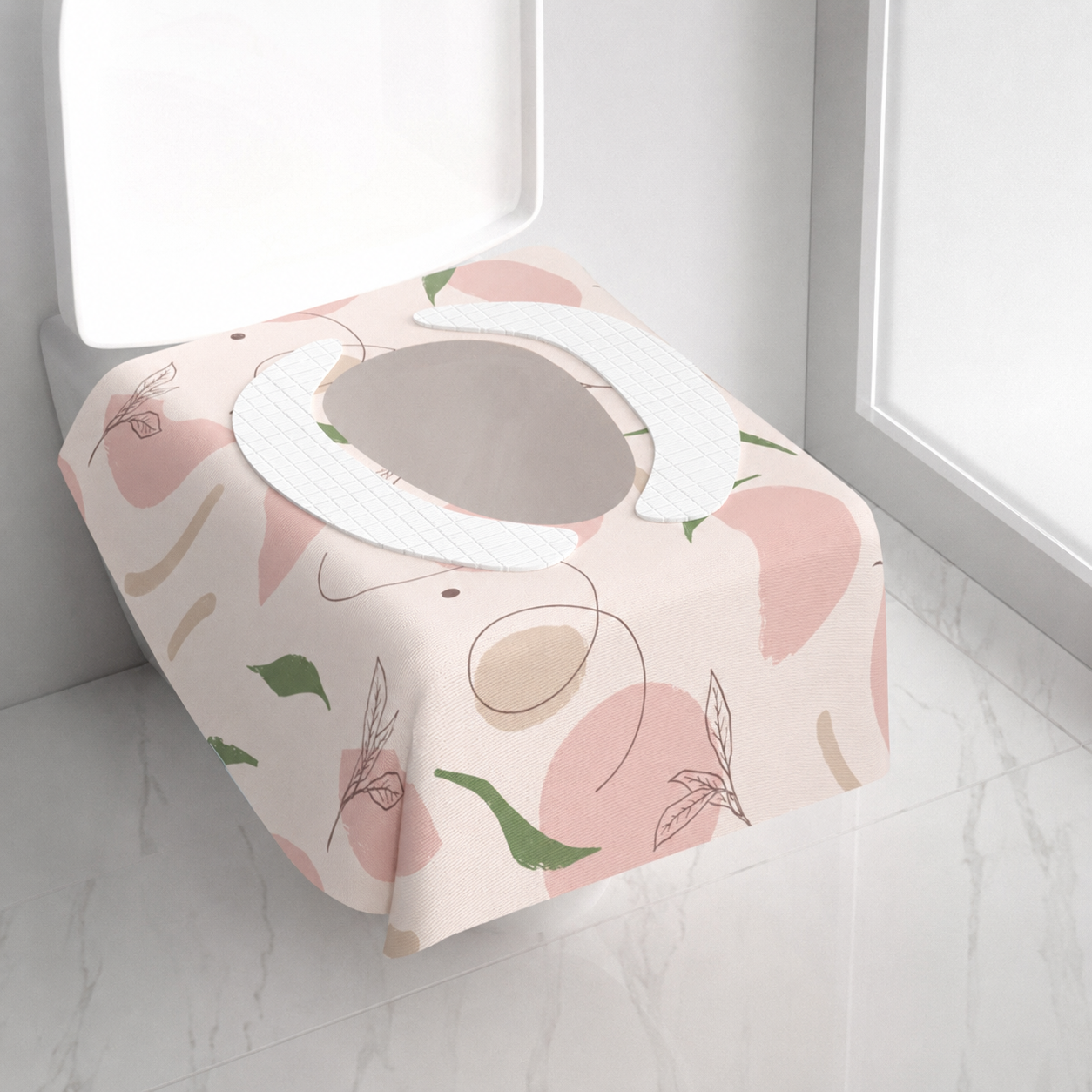 Printed Waterproof Portable Disposable Toilet Seat Covers
