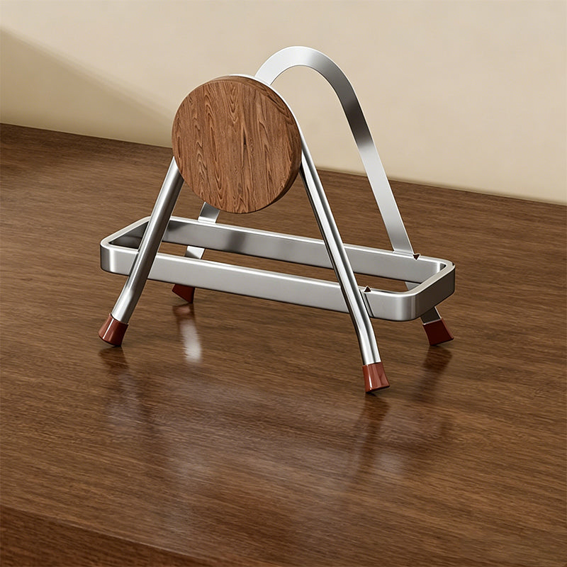 Beech Wood Cutting Board Rack with Rust-Resistant Frame