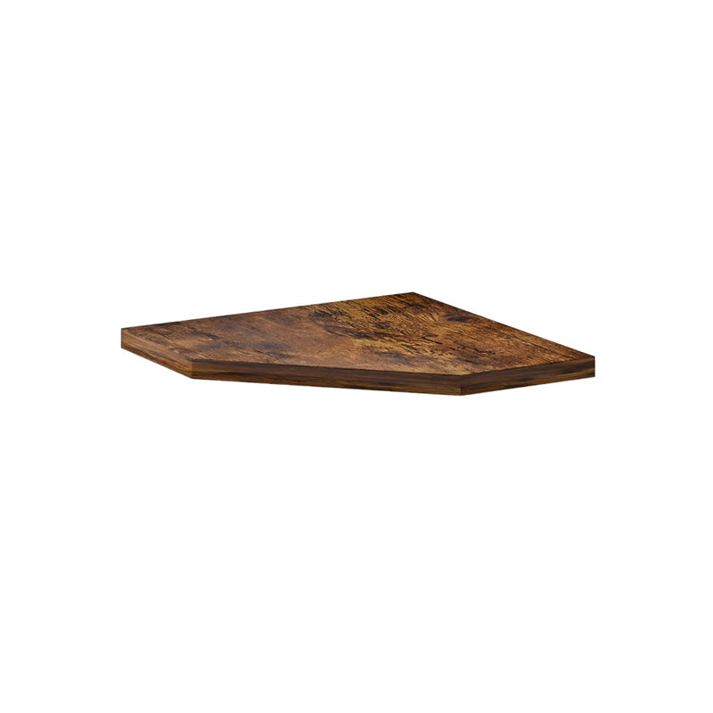 Wood Corner Wall Shelf Fan Shaped Storage Rack