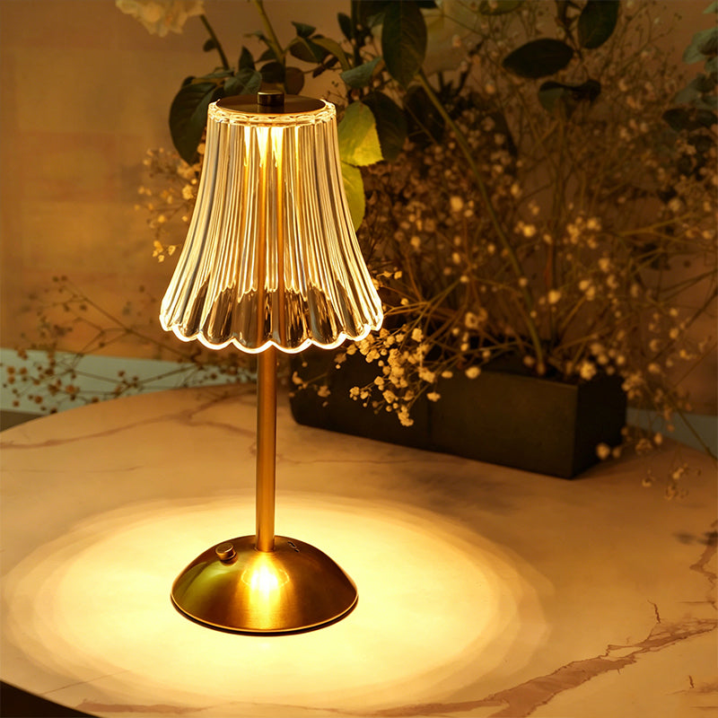 Luxury Minimalist Crystal Table Lamp with 3-Level Dimming