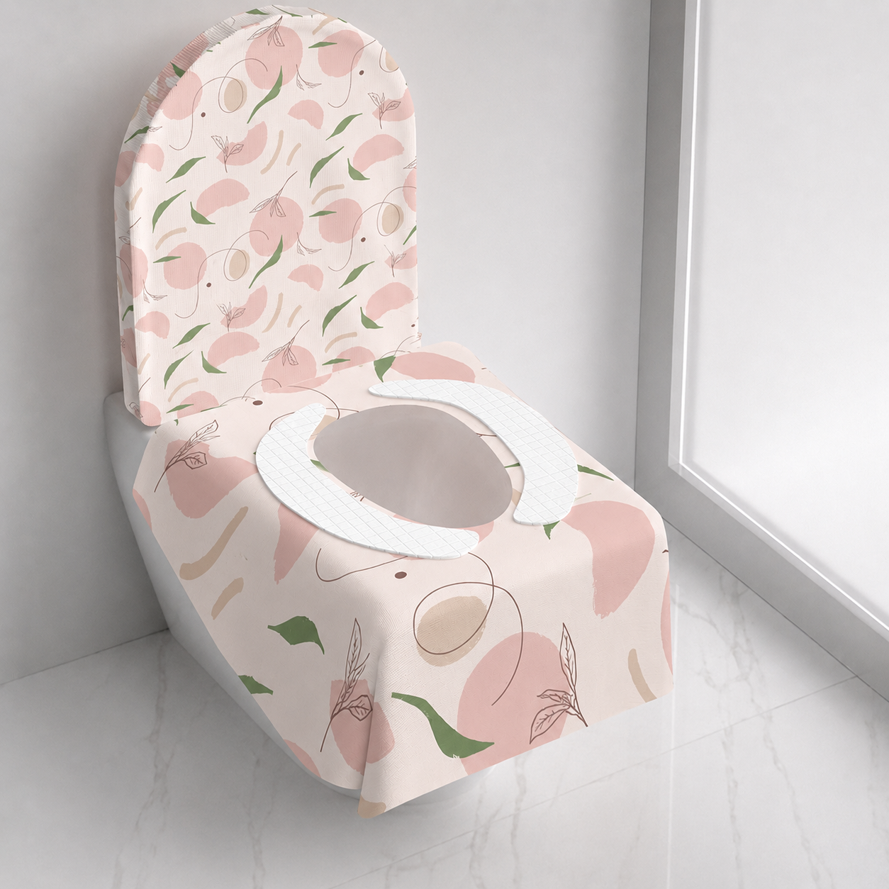 Printed Waterproof Portable Disposable Toilet Seat Covers