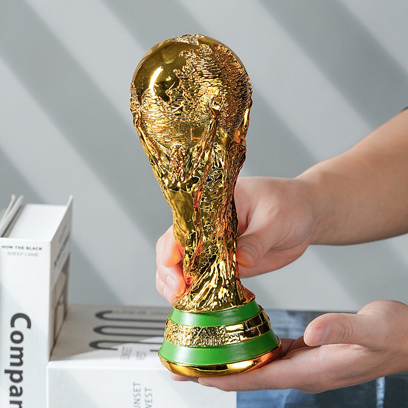 Golden Championship Trophy Replica Resin Display Statue