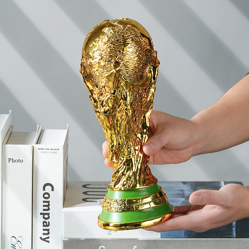 Golden Championship Trophy Replica Resin Display Statue