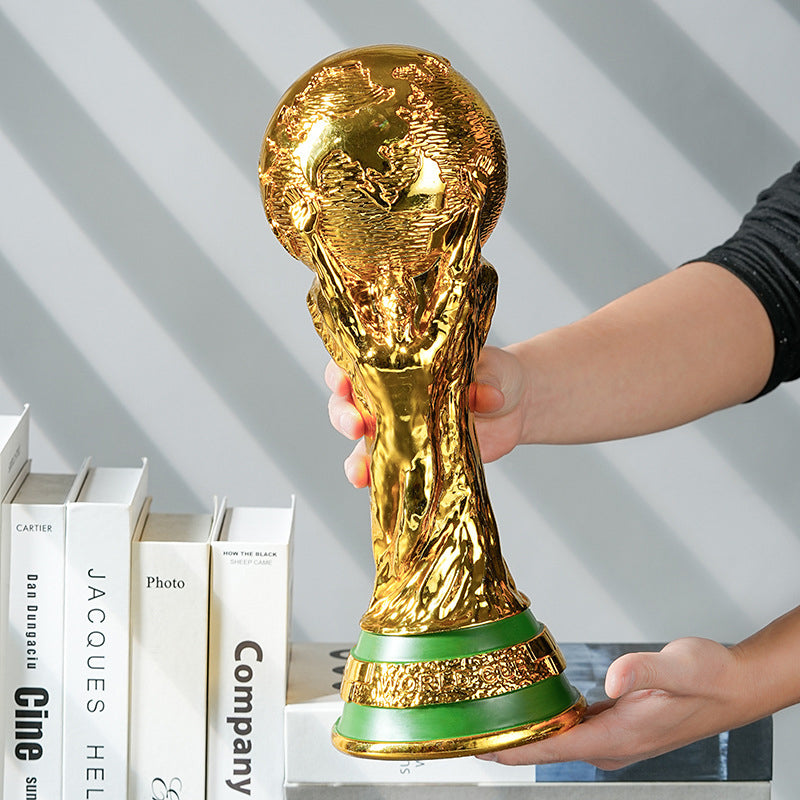 Golden Championship Trophy Replica Resin Display Statue