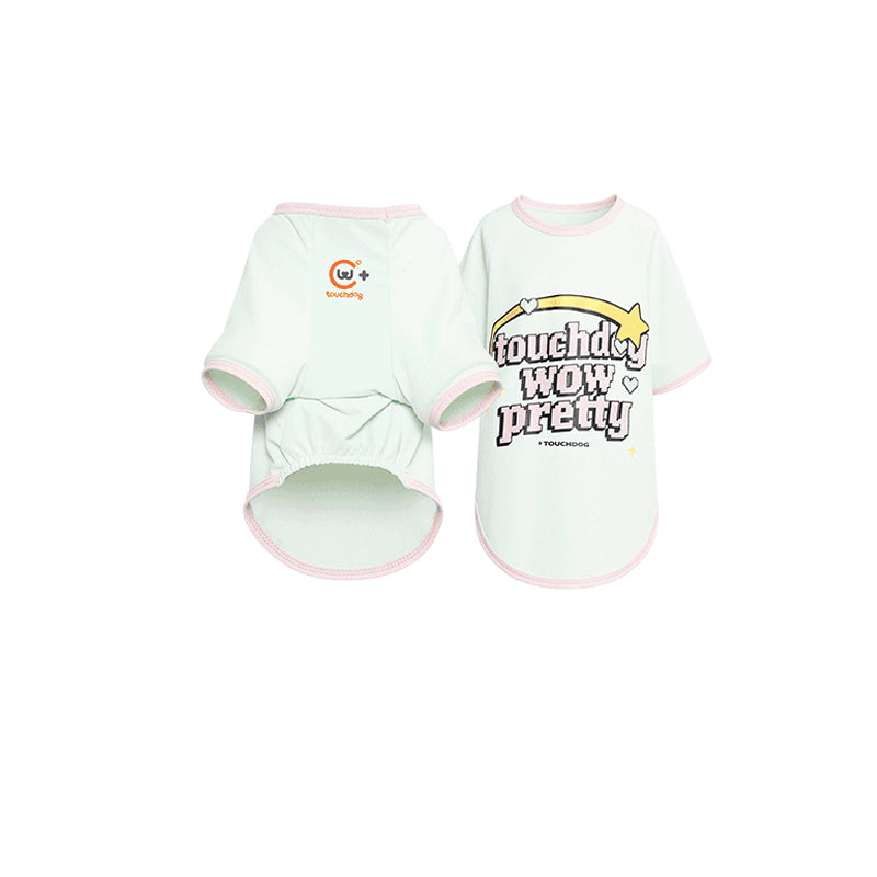 Cooling & UV Protection Pet Shirt with Heat-Responsive Indicator