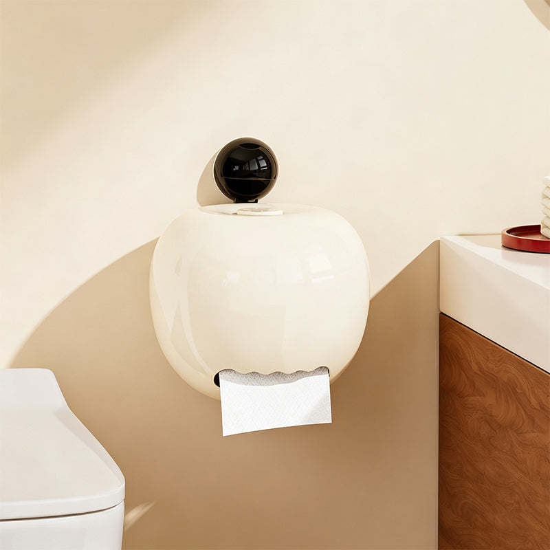 No-Drill Apple Suction Cup Tissue Holder with Aromatherapy