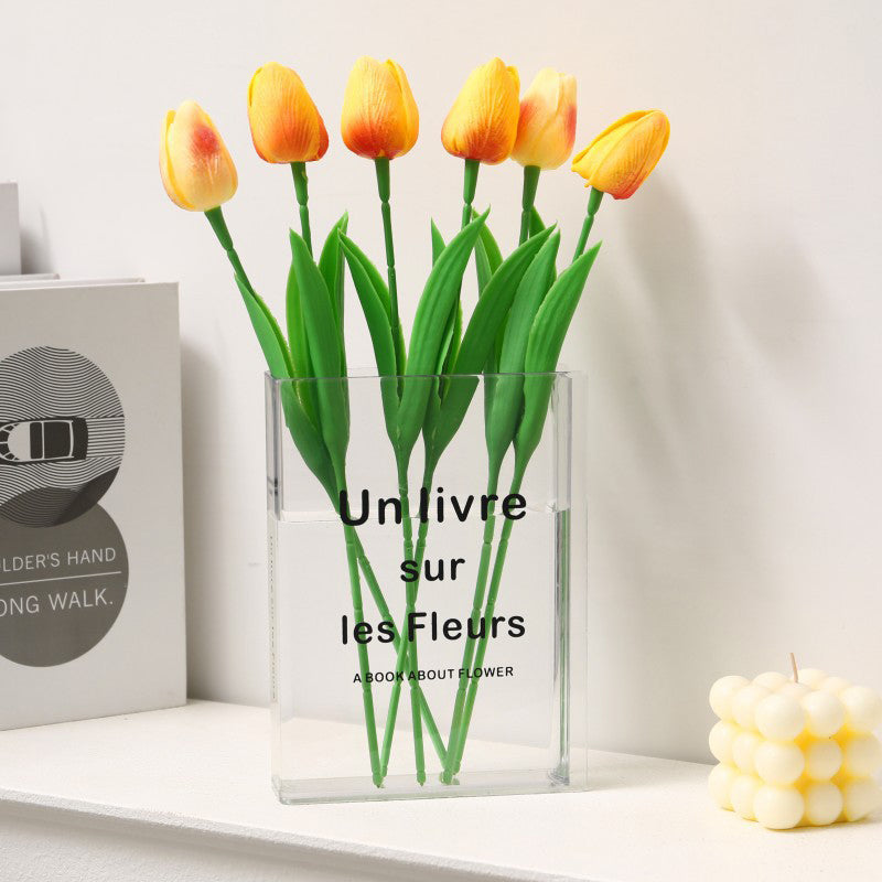 Book-Shaped Acrylic Flower Vase
