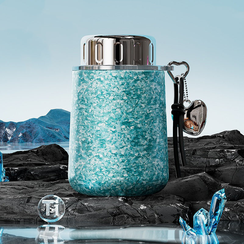 Pure Titanium Mini Thermos Bottle for Daily Carry